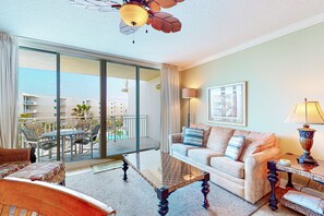 TV, DVD player, video library