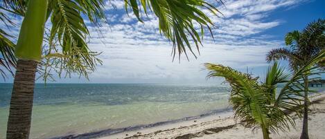 On the beach, beach towels