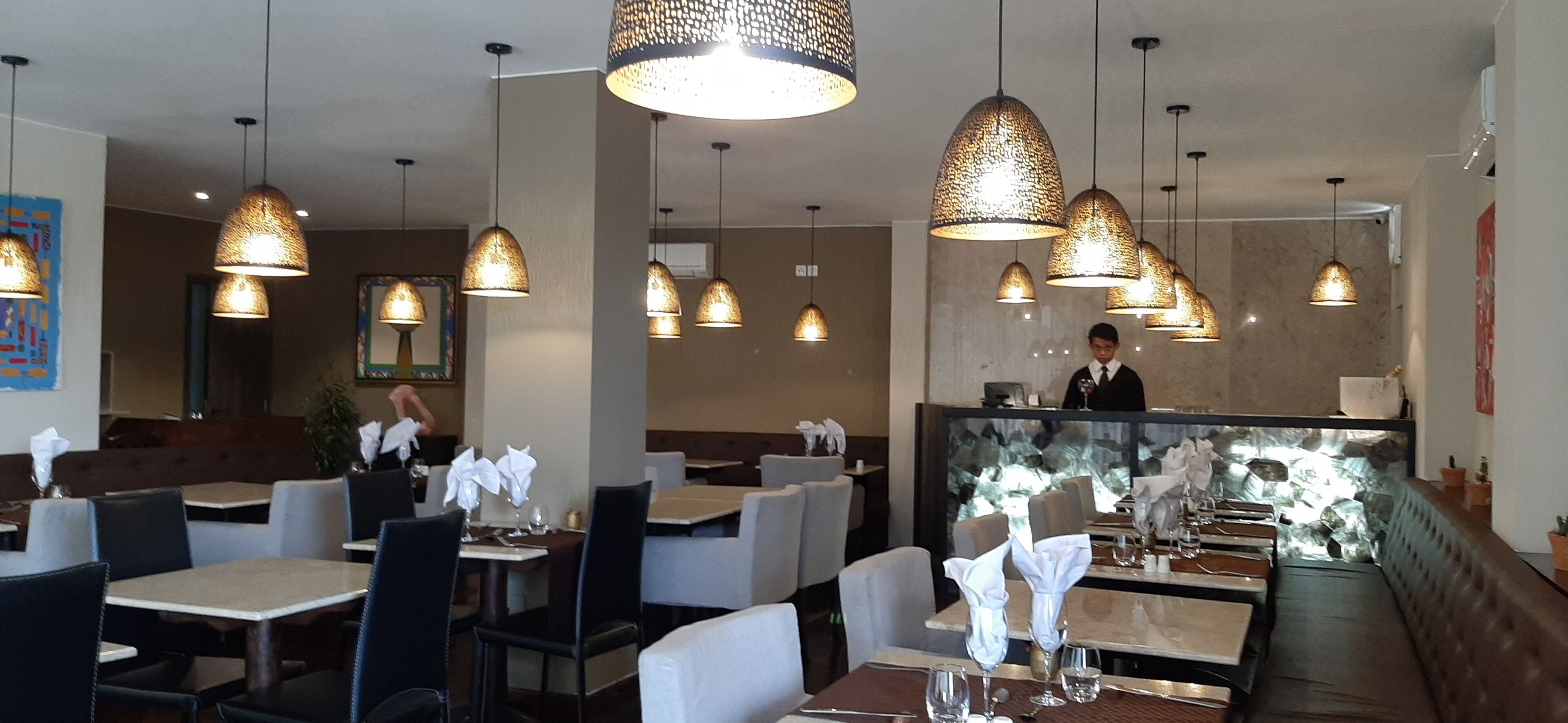 breakfast, lunch, dinner served; local and international cuisine