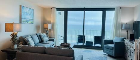 TV, DVD player, video library