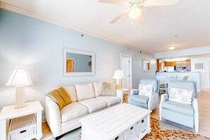 TV, DVD player, video library