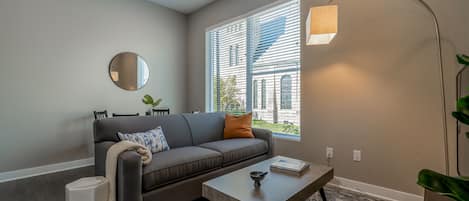 Classic Apartment, 1 King Bed with Sofa bed, Non Smoking (Self Check-in with Virtual Front Desk) | Living area