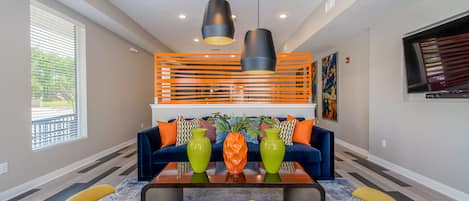 Sittområde i lobbyn