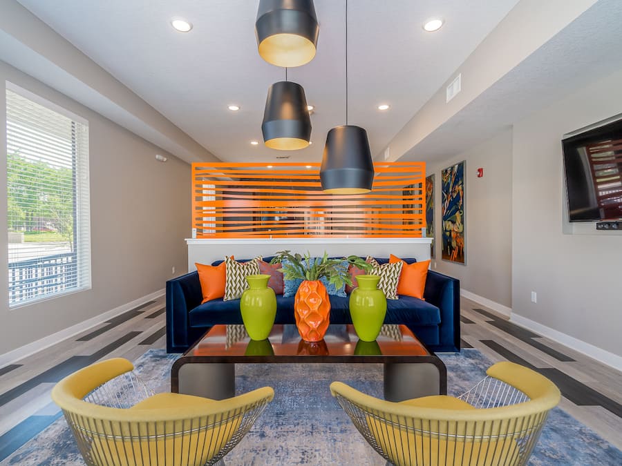 Sittområde i lobbyn