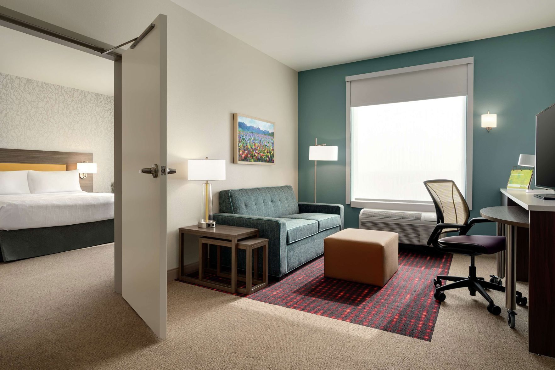 Desk, blackout curtains, iron/ironing board, free WiFi