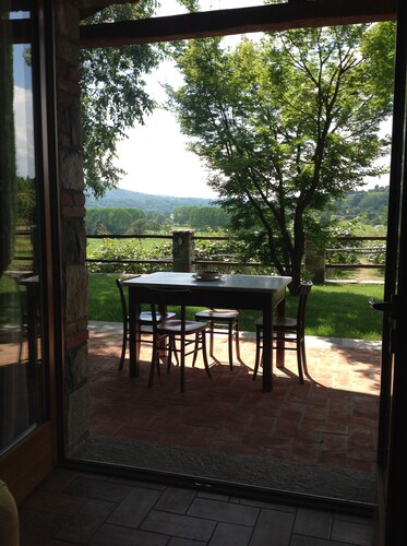 The fountain country house surrounded by nature