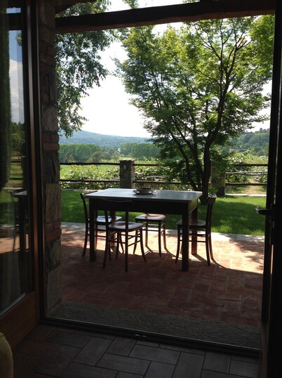 The fountain country house surrounded by nature