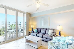 TV, DVD player, video library