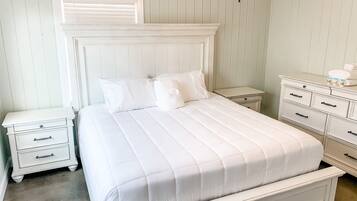 2 bedrooms, in-room safe, iron/ironing board, WiFi