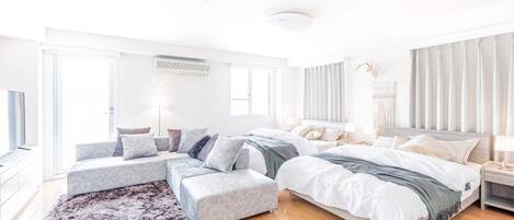 2 bedrooms, desk, free WiFi, bed sheets