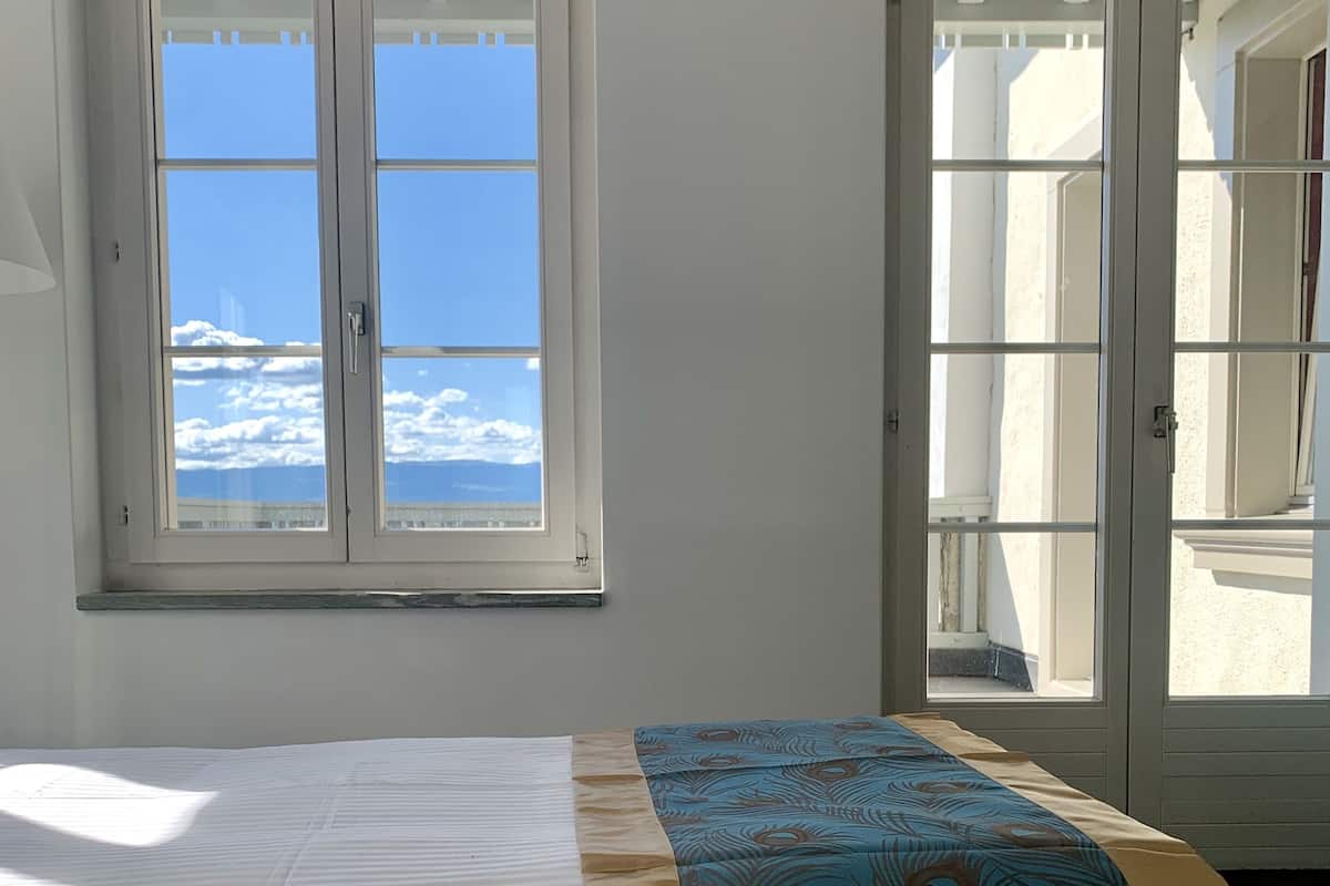 Superior-Zweibettzimmer, Balkon | Wohnzimmer | Flachbildfernseher, Fußbodenheizung