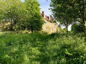 Property grounds - Large gentrified farmhouse nr trendy Bruton, 8 bedrooms, wild swimming, sauna.  (Wincanton)