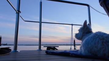 Blick von der Unterkunft