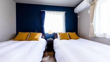 3 室のベッドルーム、デスク、アイロン / アイロン台、WiFi (無料)