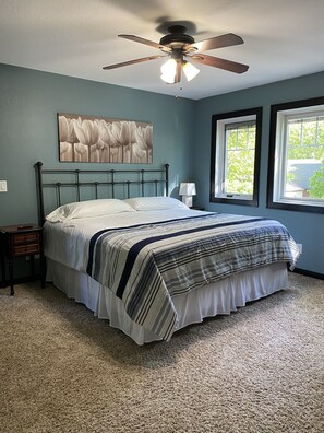 5 bedrooms, iron/ironing board, travel crib, free WiFi