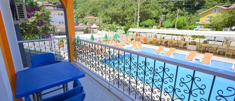 Uitzicht vanaf balkon