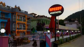 Fassade der Unterkunft