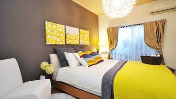 1 bedroom, desk, iron/ironing board, WiFi (free)