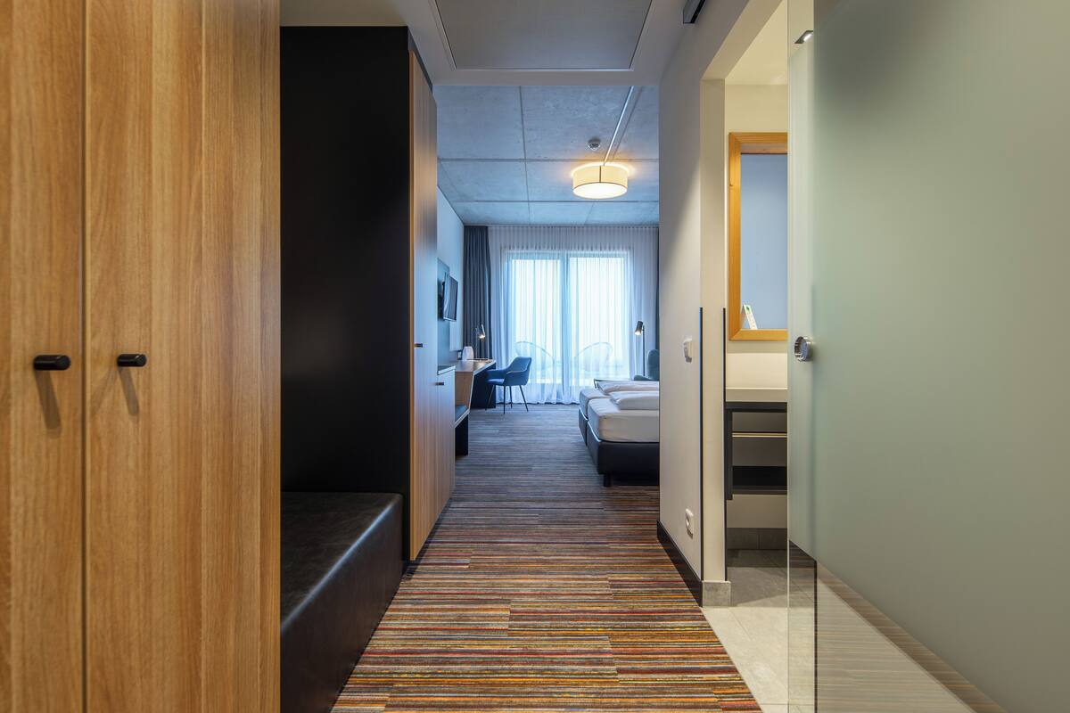 comfort double room | in-room safe, desk, blackout curtains, soundproofing