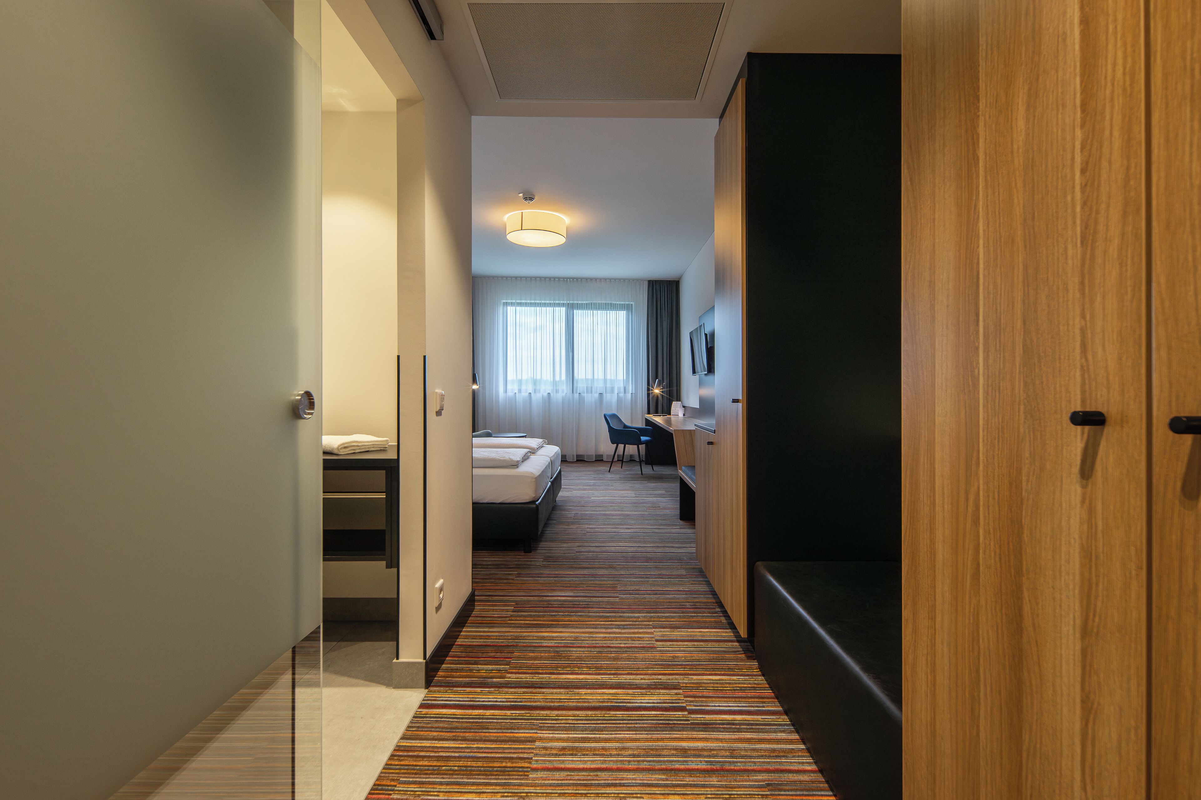 in-room safe, desk, blackout curtains, soundproofing