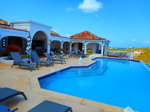 Pool - Magnificent Villa with 5 bedrooms and exceptional view (Collectivity of Saint Martin)