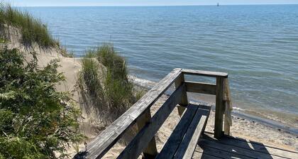 Mid-Century Charm and Steps to Private Beach!