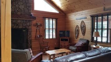 Smart TV, fireplace, table football, ping pong