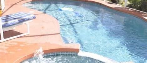 A heated pool