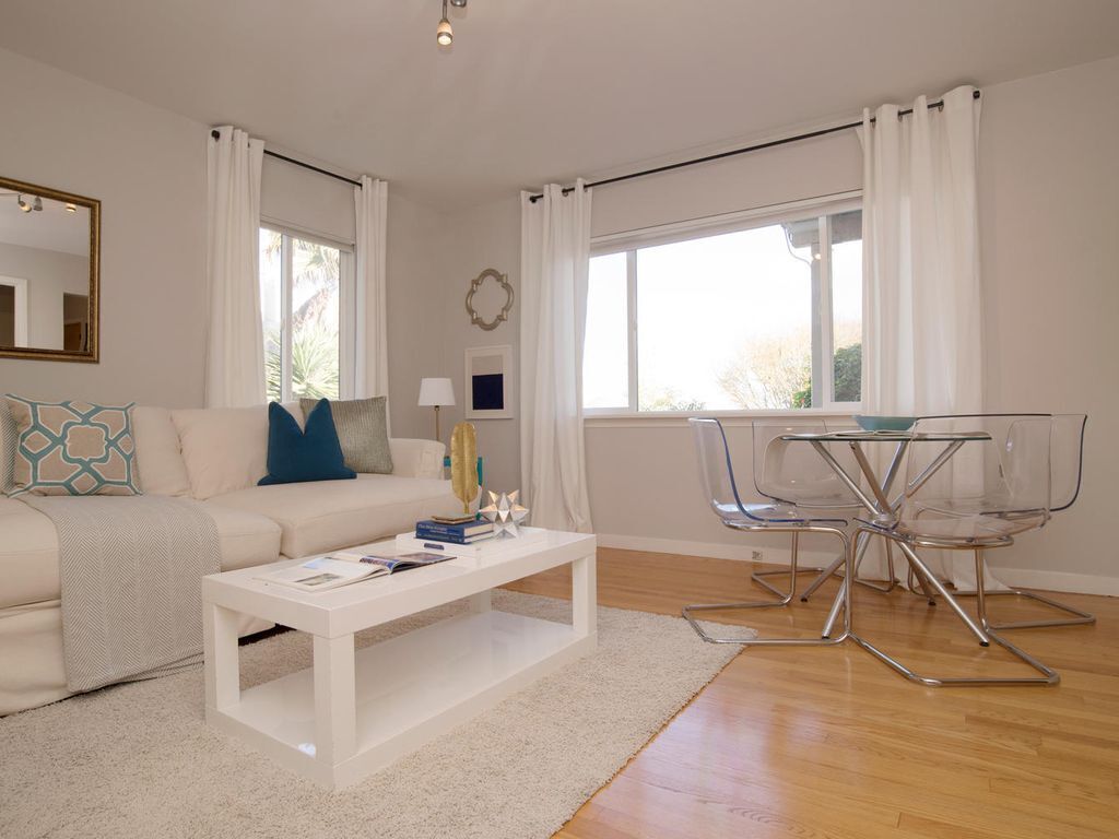 W/ outdoor space and private entry, the home is an ideal self-contained shelter.