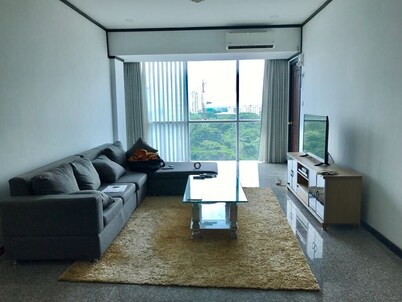 Cozy furnished room in safe, upscale apartment 