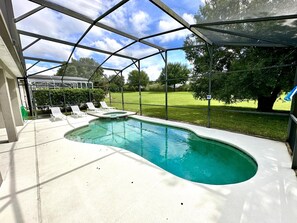 A heated pool