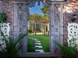 Overnatningsstedets indgangsparti