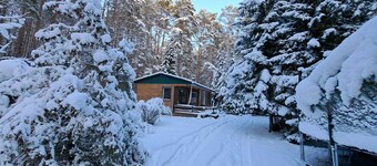 Ferienhaus Waldoase für 2 - 3 Personen, Freistehend auf Eingezäuntem Grundstück