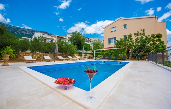 A heated pool