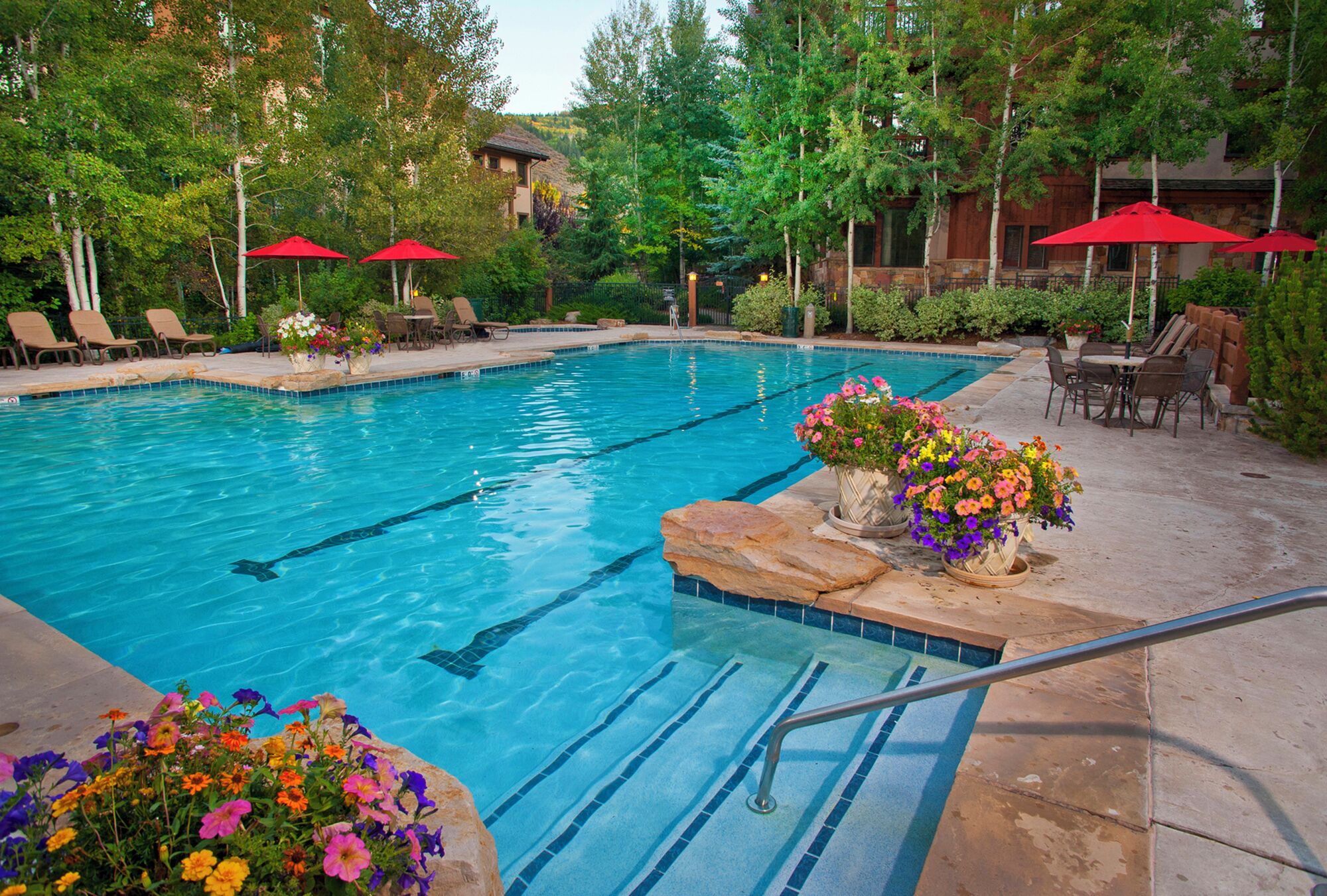 Indoor pool, a heated pool