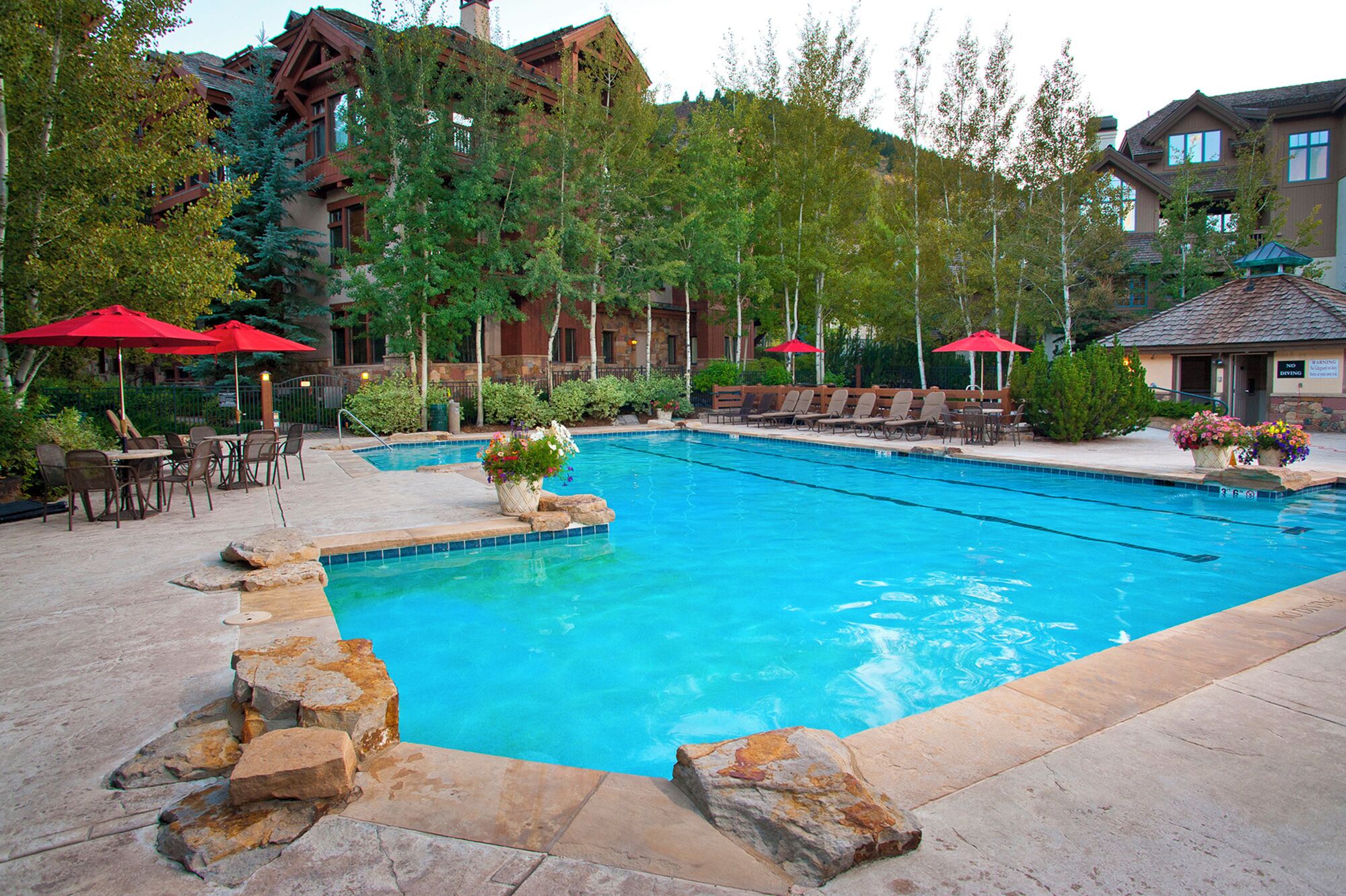 Indoor pool, a heated pool