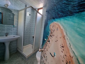 Standard Room, 1 Double Bed | Bathroom | Shower, hair dryer, slippers, towels - Sima Hotel (Kemer)