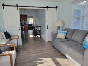 Smart TV, DVD player, books