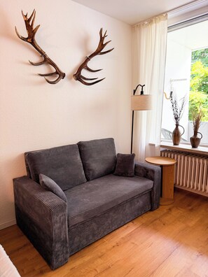 TV - Vacation apartment Schermacher - swimming pool / sauna incl. (Bad Lauterberg im Harz)