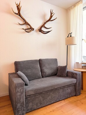 TV - Vacation apartment Schermacher - swimming pool / sauna incl. (Bad Lauterberg im Harz)