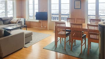 Fernseher, Kamin