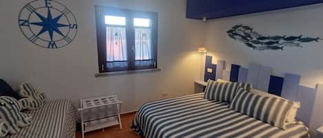 2 bedrooms, in-room safe, iron/ironing board, travel crib