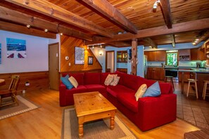 Televisor intel·ligent, llar de foc i llibres