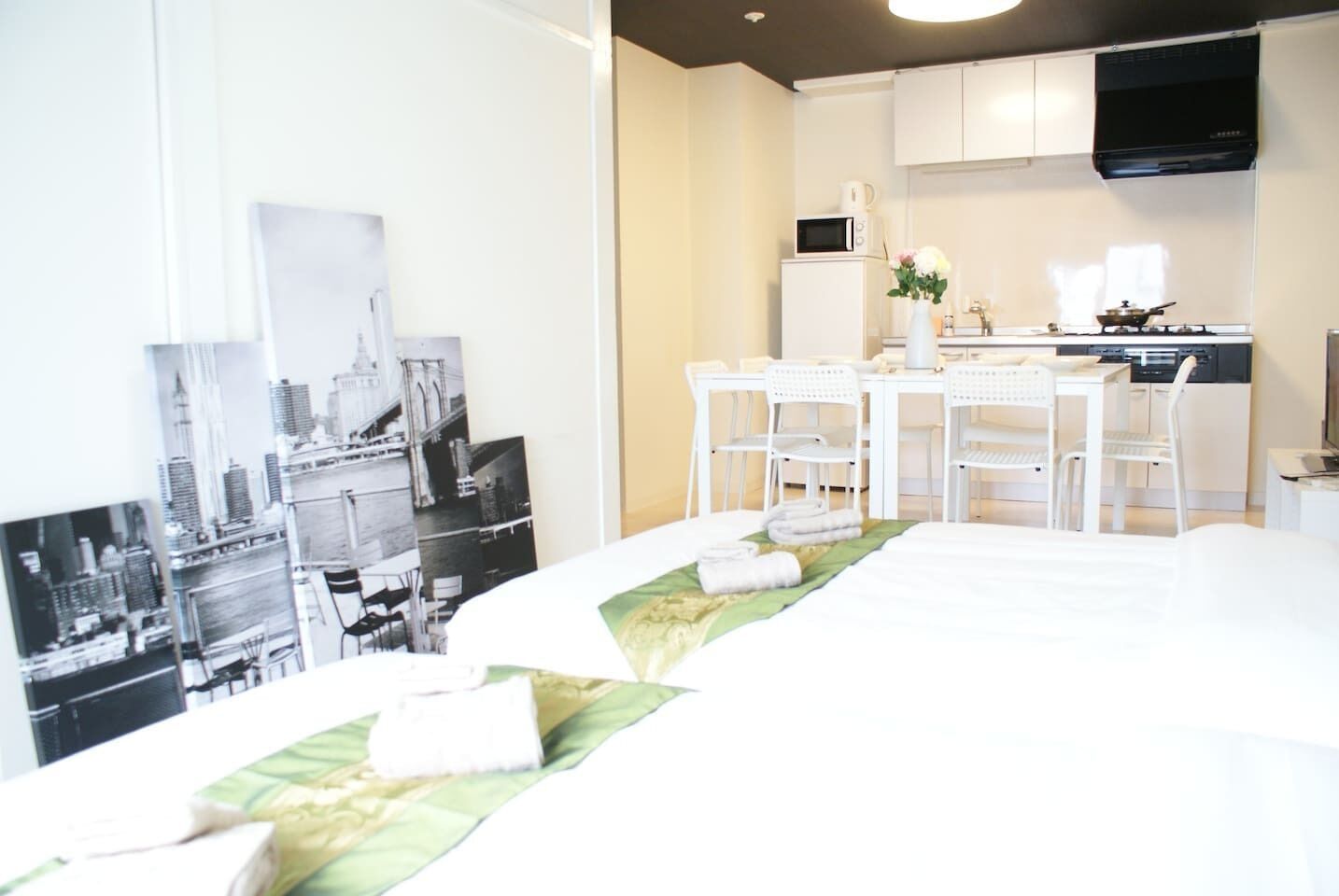 Apartemen Basic, Bebas Asap Rokok (SHIN-OSAKA GRAND-H 302) | 2 kamar tidur dan Wi-Fi gratis