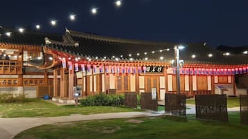 Outdoor wedding area