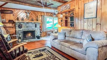 TV connectée, cheminée