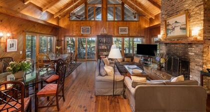 Adams Creek Home, Deep Water on River and Wetlands with Floating Dock