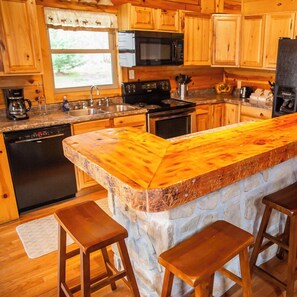 Fridge, microwave, oven, stovetop - Hidden Heights - Hosted by The Chalets (South Bloomingville)