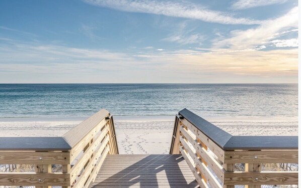 在海灘附近、躺椅