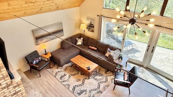 Smart TV, fireplace, video-game console, stereo